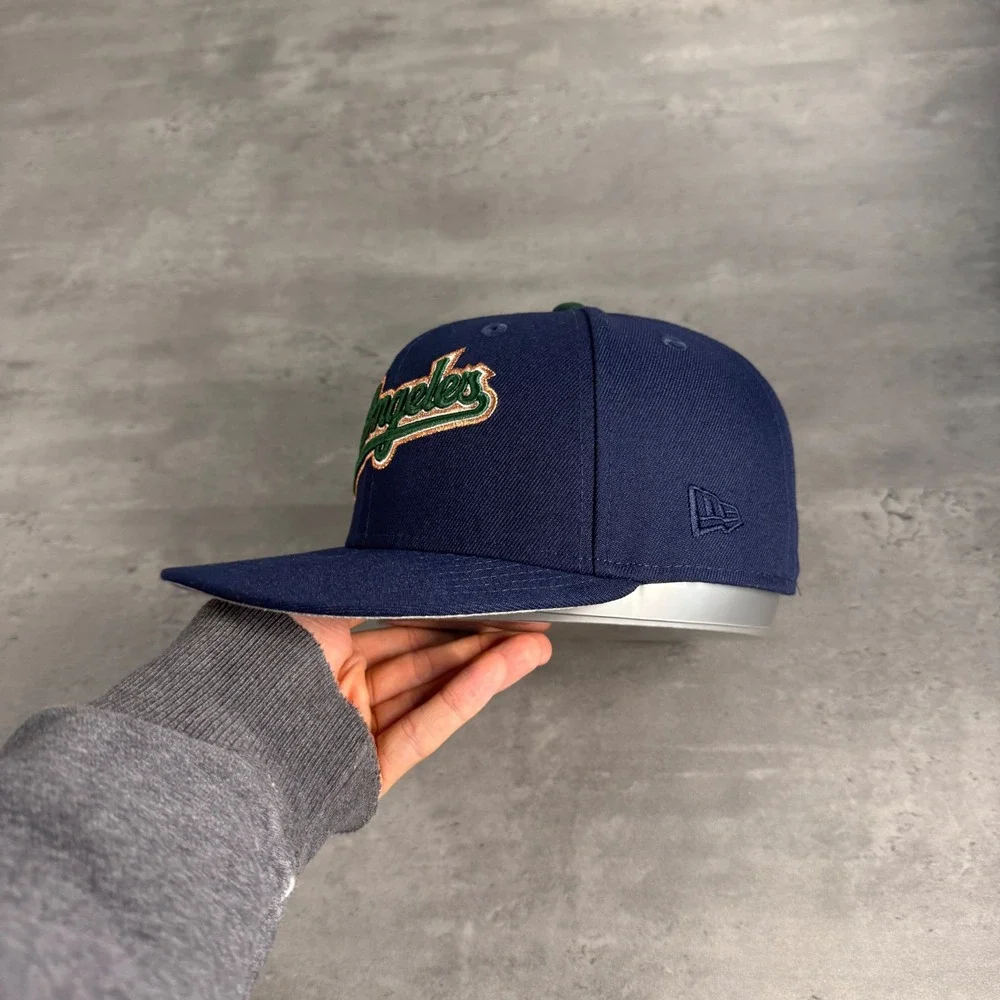 New Era Los Angeles Dodgers Hat 7 1/8‎ Mag Park Friday Night Lights Navy Green